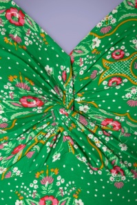 Blutsgeschwister - 60s Hot Knot Carnival Carousel Dress in Green 5