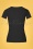 Blutsgeschwister - 50s Logo Feminin Short Sleeve Top in Black 2