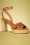 Tamaris - Zorana High Heel Platform Sandals Années 70 en Cognac 2