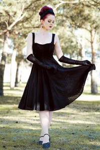 Timeless - 50s Bianca Swing Dress in Black 5