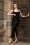Vintage Diva  - De Polly maxi jurk in zwart 5