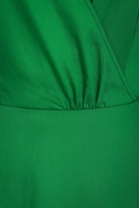 Collectif Clothing - Hadley effen swing jurk in groen 4