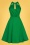 Hadley Plain Swing Dress Années 50 en Vert