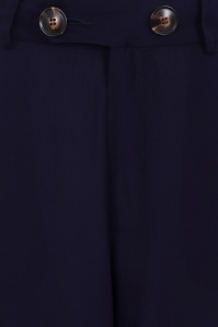 Collectif Clothing - Stella Atomic Star Trousers Années 40 en Bleu Marine 3