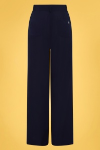 Collectif Clothing - 40s Stella Atomic Star Trousers in Navy 2