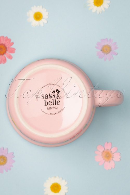 Sass & Belle - Pink Daisy mok 4