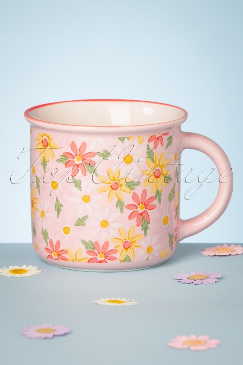 Sass & Belle - Pink Daisy Mug 