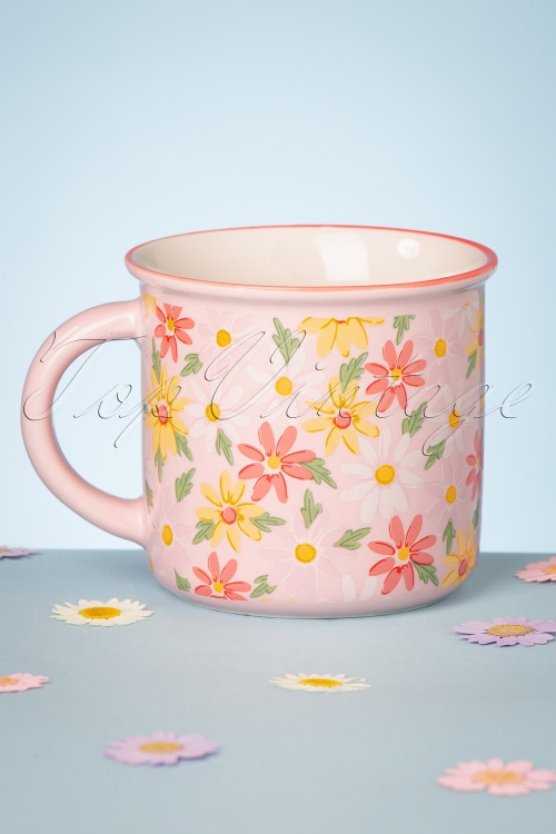 Sass & Belle - Pink Daisy Mug  2