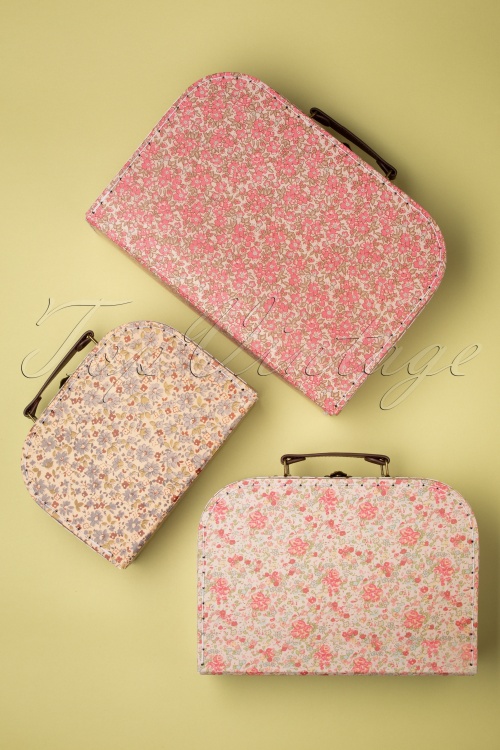 Sass & Belle - Vintage Floral Suitcase Set Années 50 3