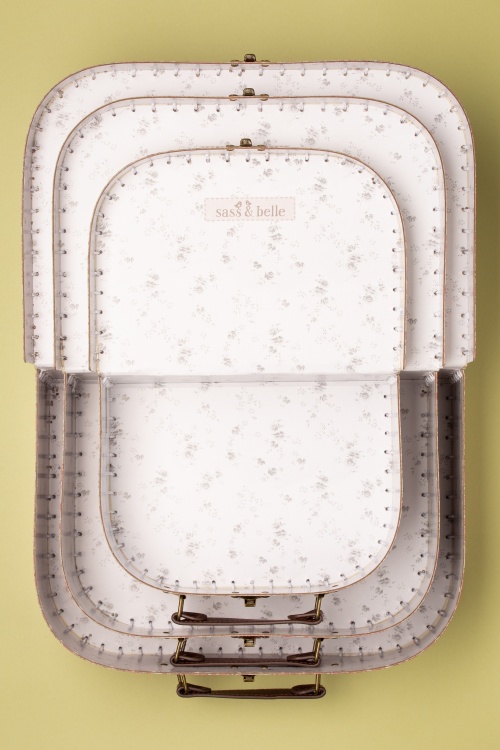 Sass & Belle - 50s Vintage Floral Suitcase Set 5