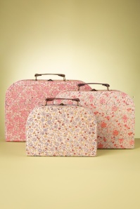 Sass & Belle - Vintage Floral Suitcase Set Années 50 2