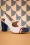Nemonic - 60s Madison Leather Slingback Pumps in Navy and Cream 3