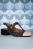 Nemonic - 60s Adriana Leather Slingback Pumps in Blush and Black 2