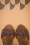 Nemonic - 60s Pop Leather T-Strap Sandals in Black 4