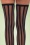 Rouge Royale Sheer Stockings with Black Opaque Vertical Stripes 179 10 27220 24082018 01V
