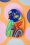 Erst Wilder 38180 The Radiant Rainbow Lorikeet Bird Brooch Blue Orange Brooch 20210308 0010W