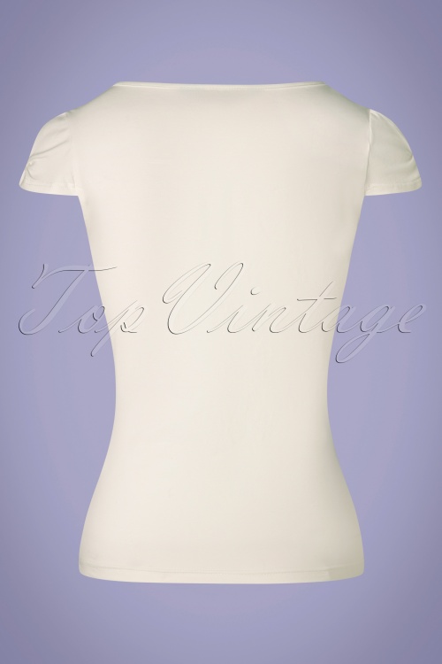 Banned Retro - 50s Sweet Summer Top in Off White 2
