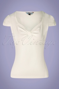 Banned Retro - 50s Sweet Summer Top in Off White