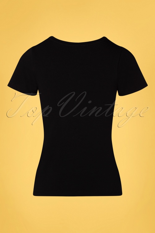 Queen Kerosin - 50s Girl Gang T-Shirt in Black 2