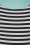 Queen Kerosin - U Boat Striped T-Shirt Années 50 en Noir et Blanc 3