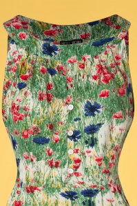 Pretty Vacant - Esme Wild Flower Dress Années 60 en Multi 3