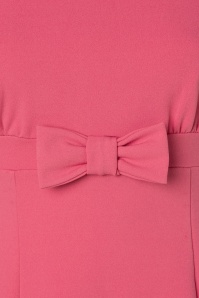 Vintage Chic for Topvintage - Amely Swing jurk met strik in roze pink 4