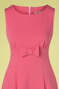 Vintage Chic for Topvintage - Amely Bow Swing Kleid in Rosa 3