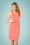 60s Lucia Odette Dress in Peach Pink