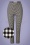 Louche - 60s Joele Gingham Trousers in Black and White 2