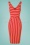 King Louie - 60s Lucia Breton Stripe Dress in Chili Red 2