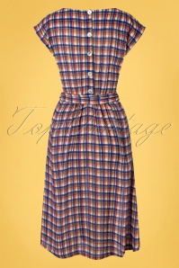 King Louie - 60s Vera Carillo Loose Fit Dress in Midnight Blue 6