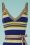 King Louie - Isa Cami Carano Stripe Dress Années 50 en Bleu de Minuit 3