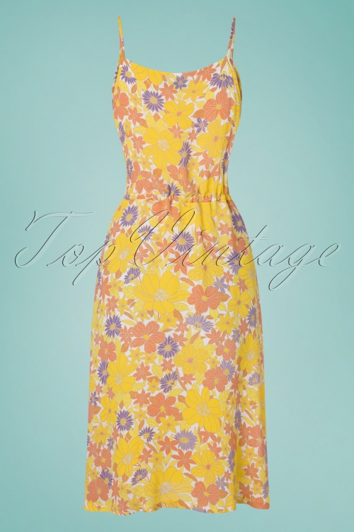 King Louie - 70s Mina Doyenne Dress in Yellow Pear 4