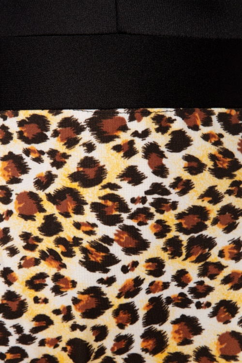 Esther Williams - Priscilla one piece badpak in luipaard en zwart 5
