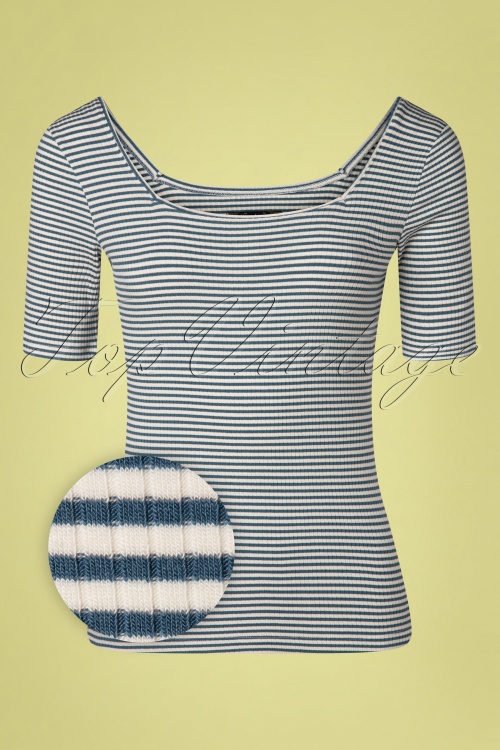King Louie 35903 Top Stripes Blue Roundneck 210216 003Z