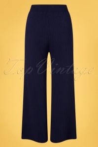 Compania Fantastica - 70s Milo Rib Trousers in Navy 2
