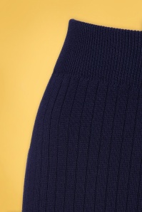 Compania Fantastica - Milo Rib Trousers Années 70 en Bleu Marine 3