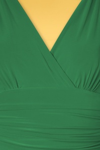 Vintage Chic for Topvintage - Grecian Maxi Dress Années 50 en Vert Émeraude 4