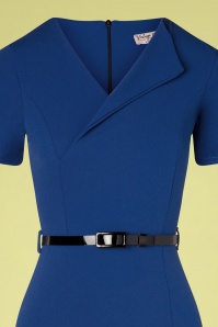 Vintage Chic for Topvintage - 50s Viana Pencil Dress in Royal Blue 2