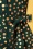 Tante Betsy - 60s Dotty Gold Dot Shirt Dress in Green 3