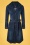 Tante Betsy - 60s Kitty Trench Coat in Denim