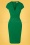 Vintage Chic for Topvintage - Kaylie pencil jurk in smaragd