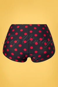 Esther Williams - 50s Sarong Polkadot Bikini Bottoms in Red and Black 3