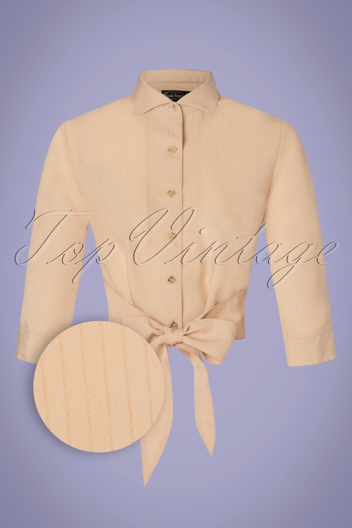 Vixen 36877 Dakota Button Down Top Beige 201209 001Z kopie