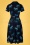 Sugarhill Brighton - 60s Kendra Zebra Batik Shirt Dress in Navy 4
