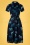 Sugarhill Brighton - 60s Kendra Zebra Batik Shirt Dress in Navy