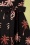 Sugarhill Brighton - Kendra Palm Tree Batik Shirt Dress Années 60 en Noir 6