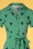 Sugarhill Brighton - Abby Hearts Shirt Dress Années 60 en Vert d'Eau 3