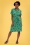Sugarhill Brighton - Abby Hearts Shirt Dress Années 60 en Vert d'Eau 2