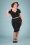 Vintage Chic for Topvintage - Kayla pencil jurk in zwart